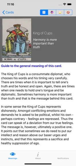 Game screenshot Tarot Meanings apk