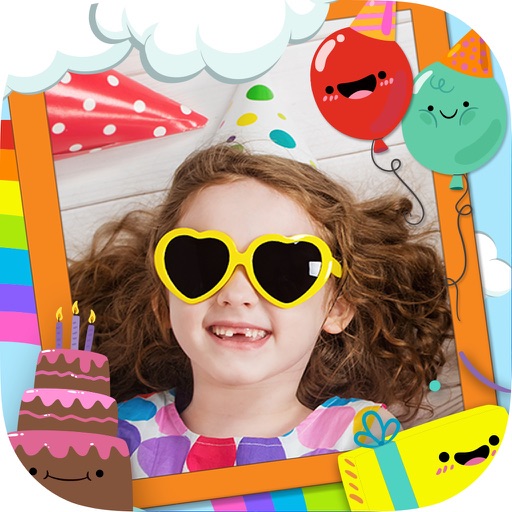 New born and birthday photo frames icon