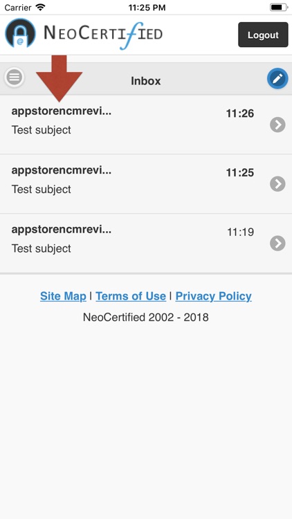NeoCertified Secure Email screenshot-3