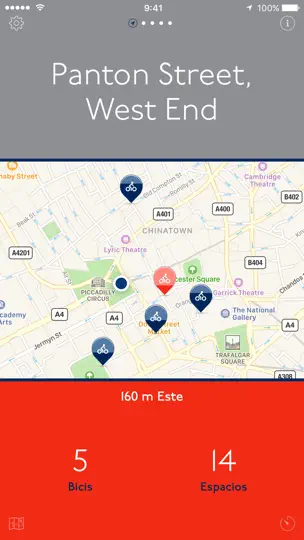 Captura de pantalla de Bicis London — Un App Santander Cycles De Un Click en iPhone 3