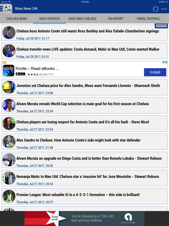 Screenshot #4 pour 24h News for Blues