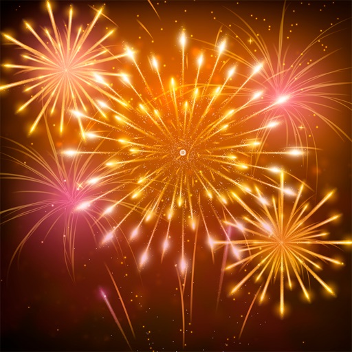 Animated Fireworks for Message