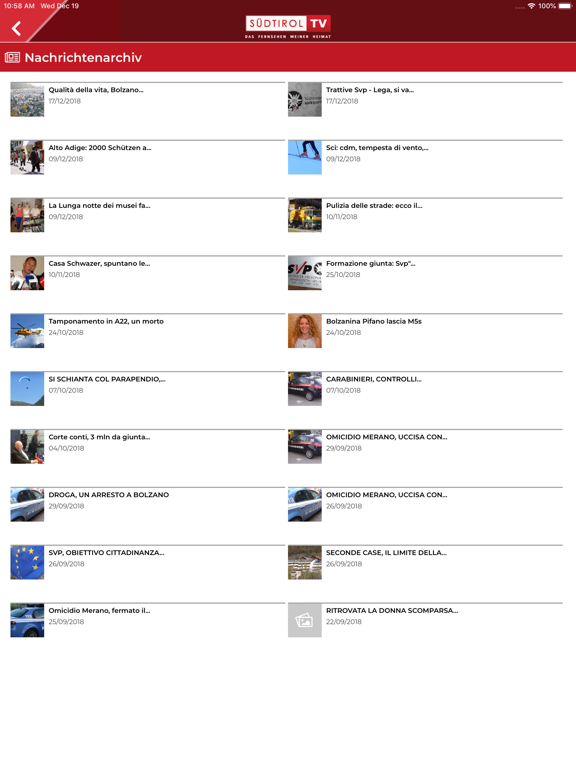 Südtirol TV iPad screenshot