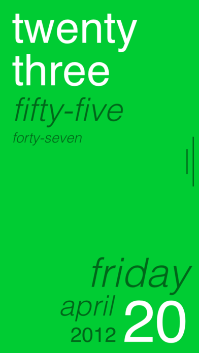 Tock - Text Clock iPhone screenshot 4 - Utilities app