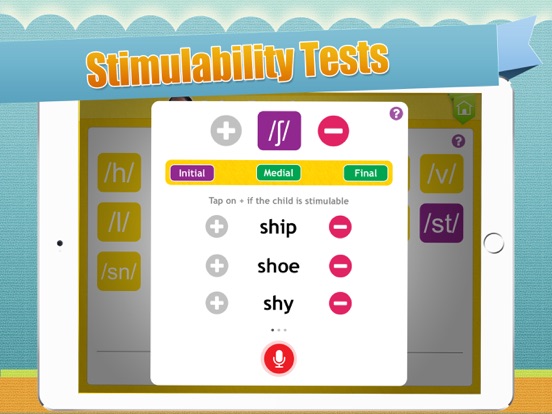 Articulation Assessment ToolKt iPad screenshot