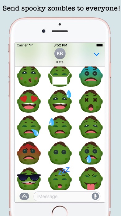 Zombies Halloween Emojis screenshot 3