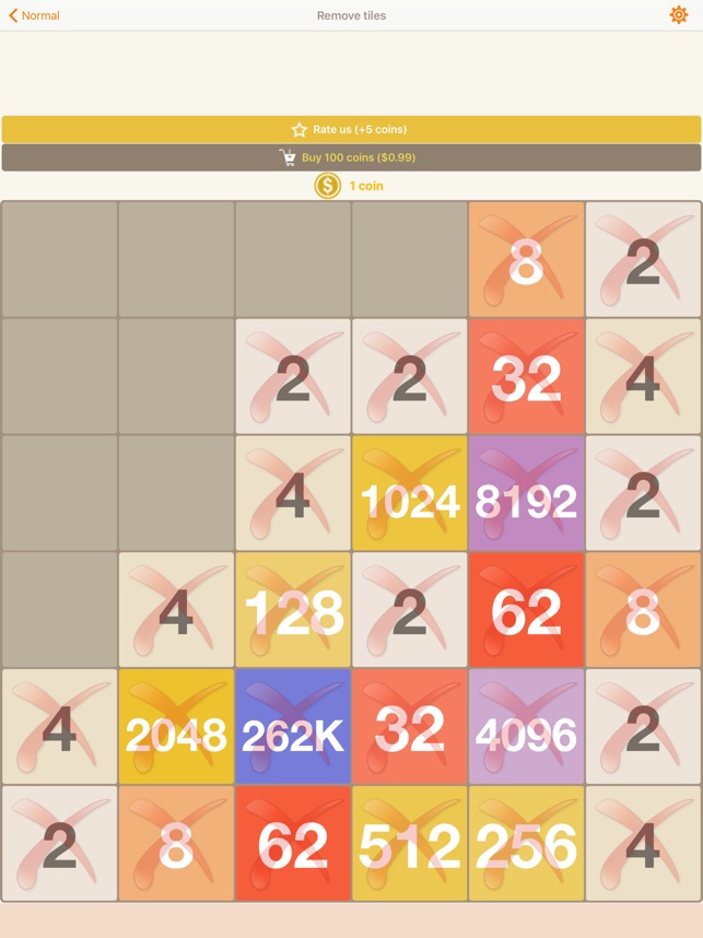 2048 8x8 (9007199254740992) Playing on iphone - part 1 