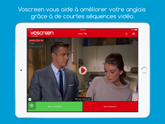 Screenshot #4 pour Voscreen - Apprenez l’anglais