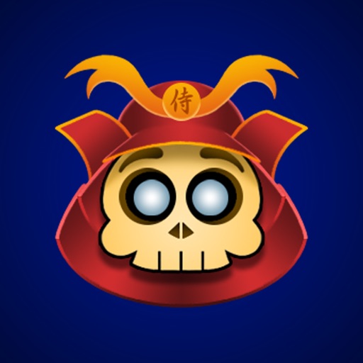 Cute Samurai Skull