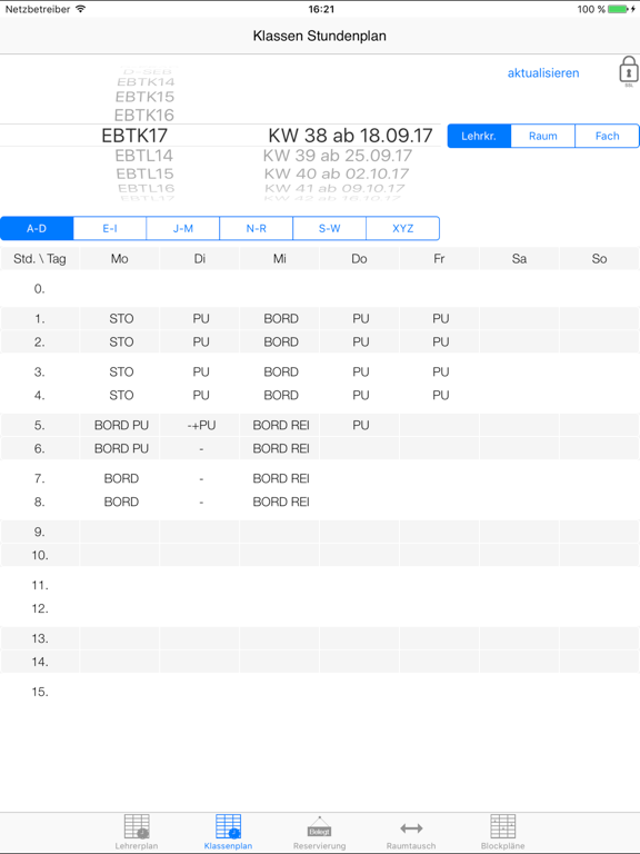Screenshot #5 pour Virtueller Stundenplan