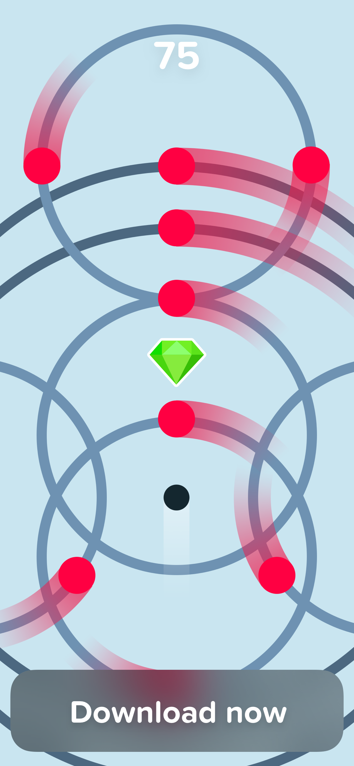 Circle Jumps: Through the Dots