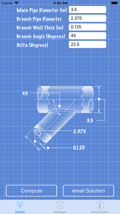 Pipe Saddle Layout Calculatorのおすすめ画像1