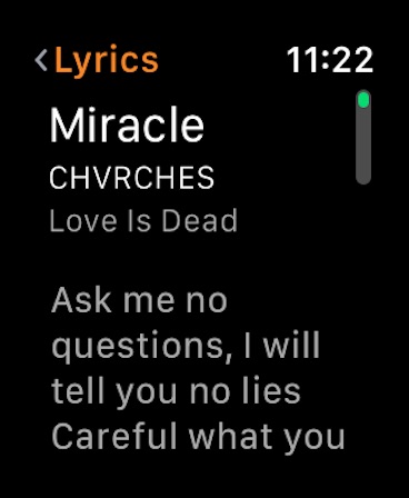 Apple Watch screenshot
