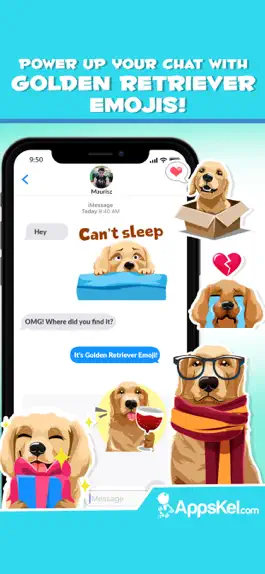 Game screenshot Golden Retriever Dog Emoji apk