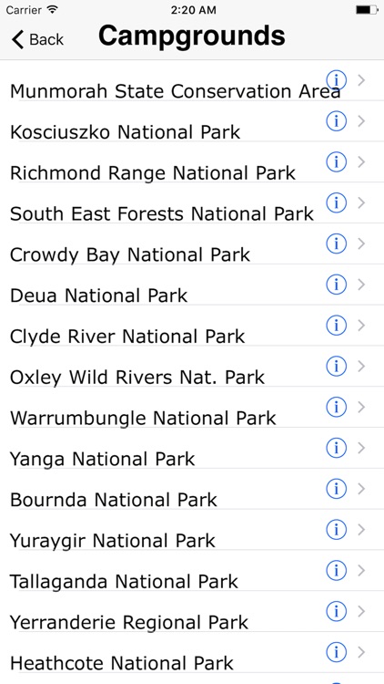 Australia Campgrounds & Trails