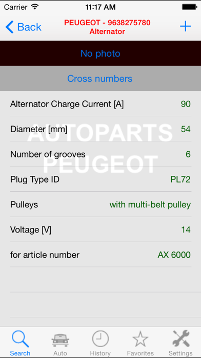 Autoparts for Peugeot Screenshot