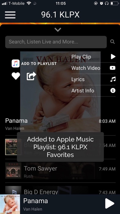 Screenshot #1 pour KLPX 96.1