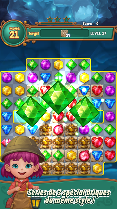 Screenshot #1 pour Jewels fantasy : match3 puzzle