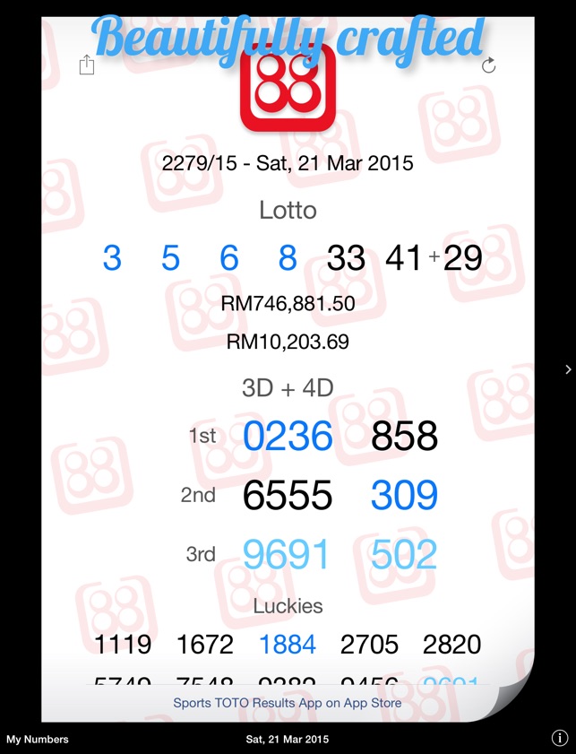 88 Sabah Lotto Cheaper Than Retail Price Buy Clothing Accessories And Lifestyle Products For Women Men