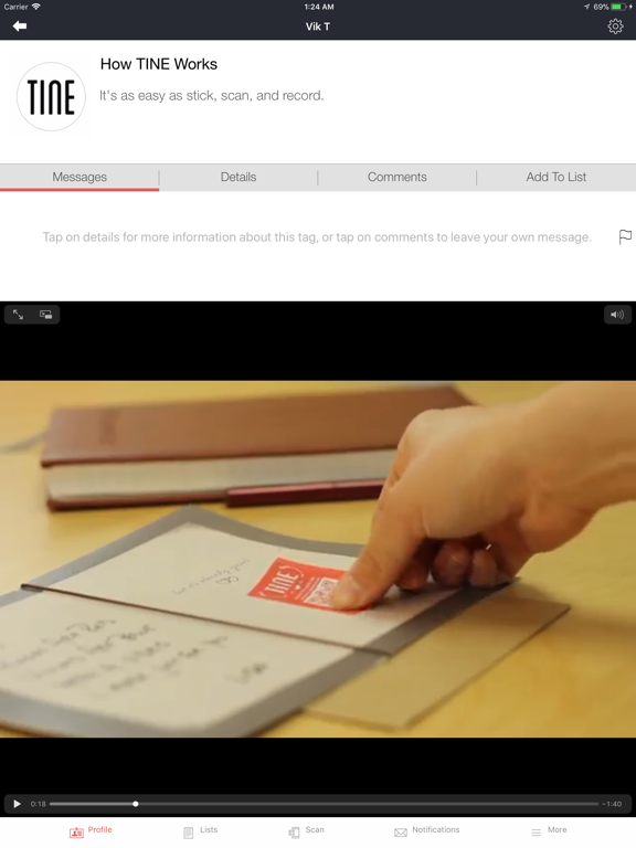 Screenshot #5 pour Tine Tag: Interactive sticker