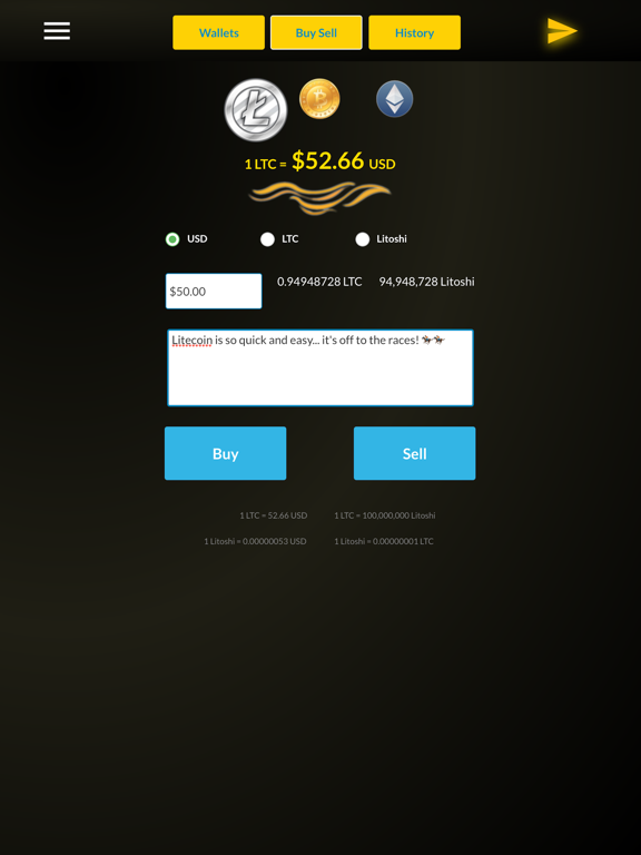 Coinflo iPad screenshot 4 - Finance app