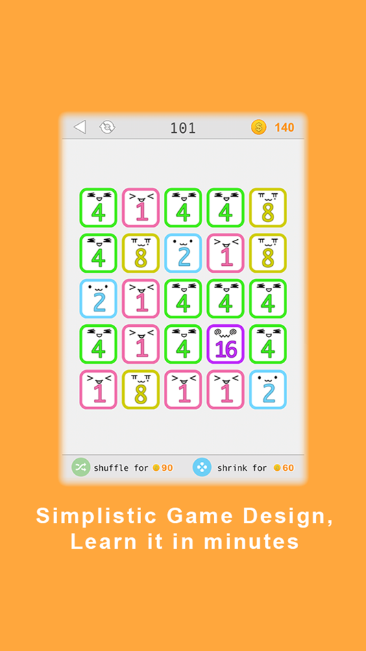 #5. Power of 2 - Strategic number matching game (iOS) 由: ThinkCube Inc.