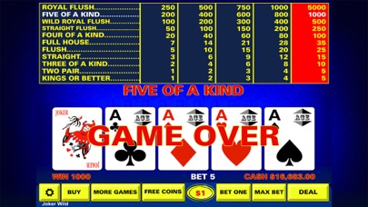 Video Poker - Casino Style Screenshot
