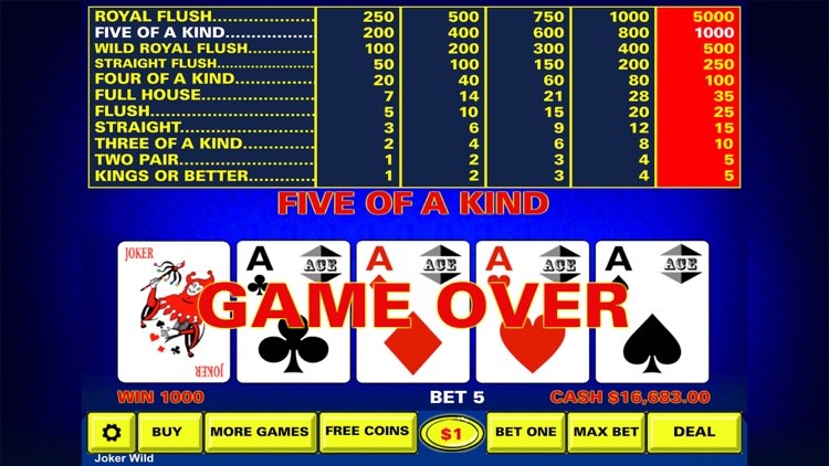 Video Poker - Casino Style screenshot-3