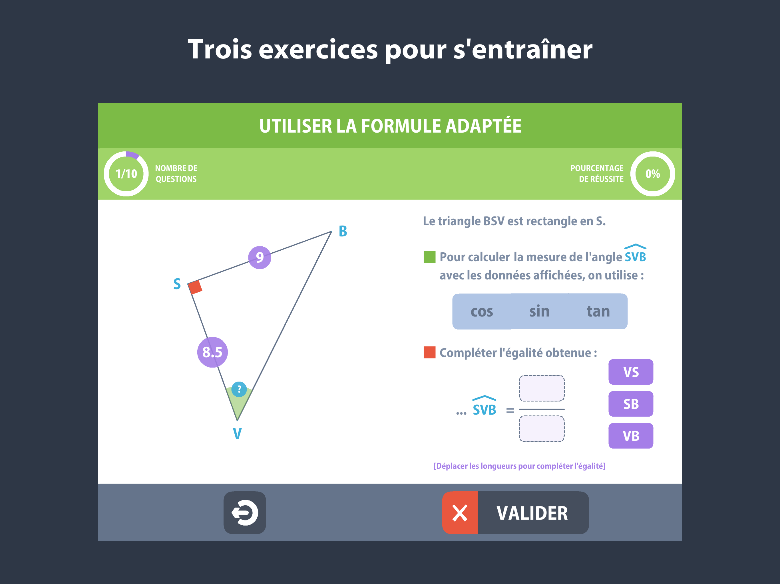 Trigonométrie screenshot 3