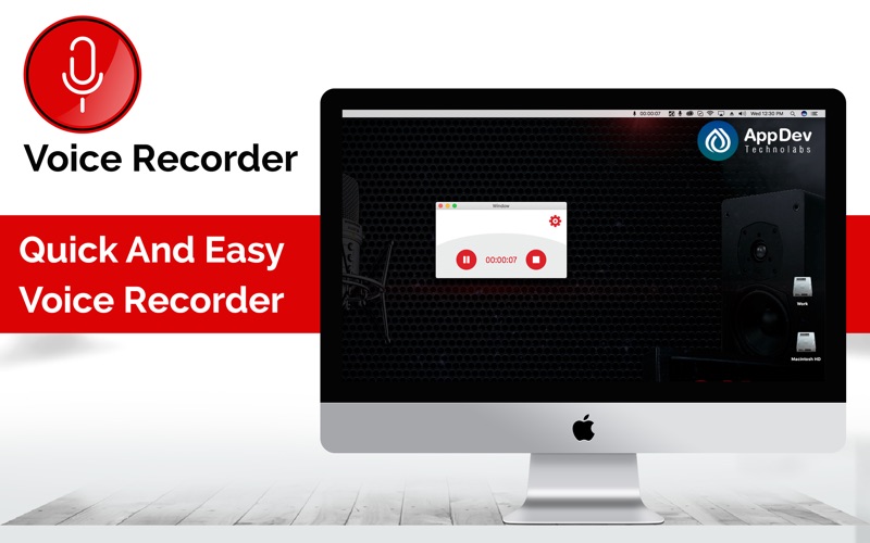 voice recorder : hd audio memo iphone screenshot 1