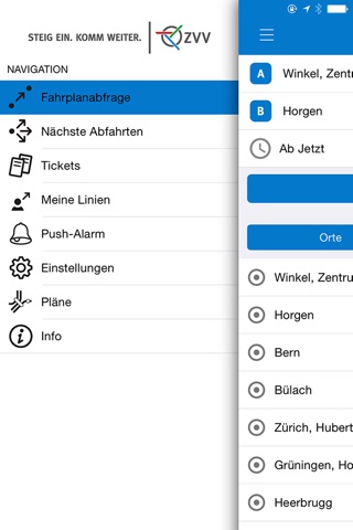 ZVV-Fahrplan screenshot 4