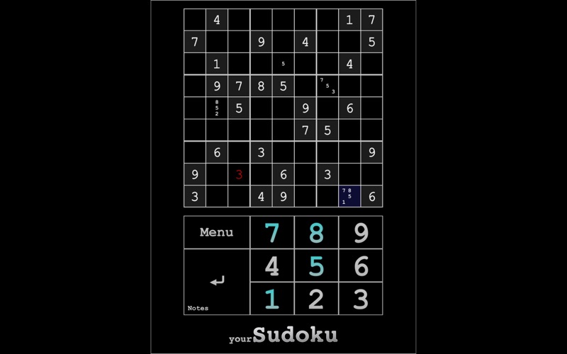 yoursudoku iphone screenshot 1