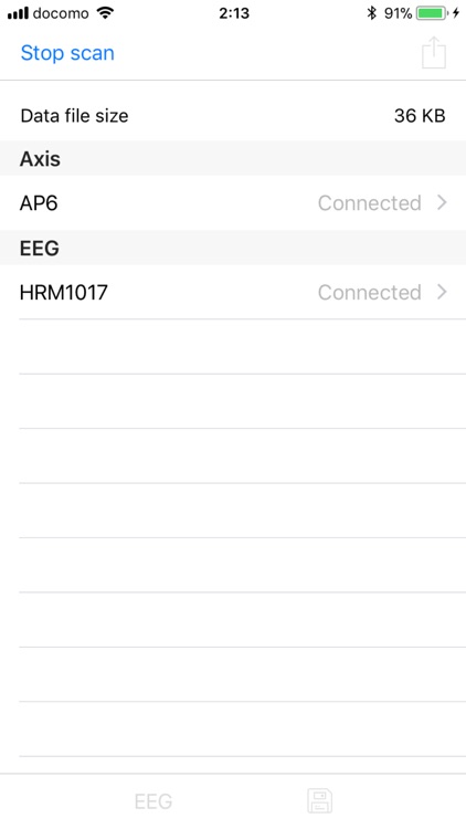 EEG Acceleration logger