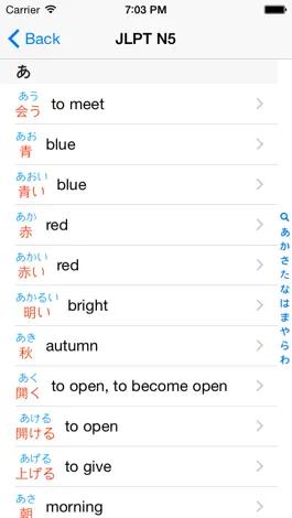 Game screenshot JLPT Vocabulary-日本語能力試験出題基準語彙表 apk