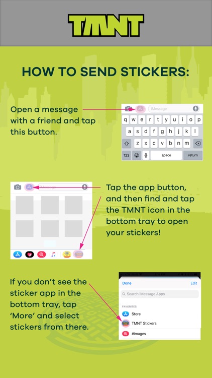 TMNT Stickers for iMessage screenshot-4
