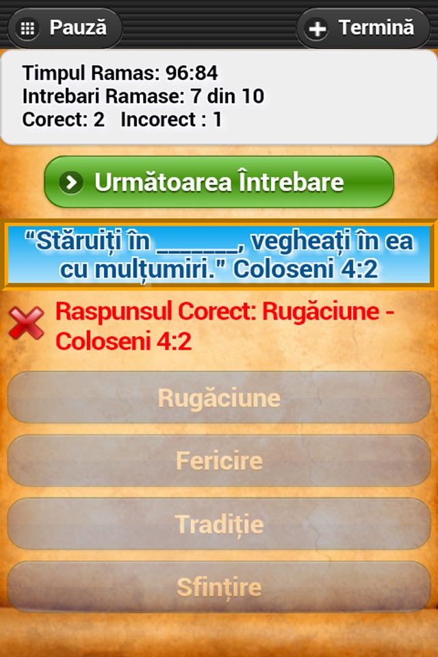 Chestionar Biblic Crestin - Studiu Biblic screenshot 2