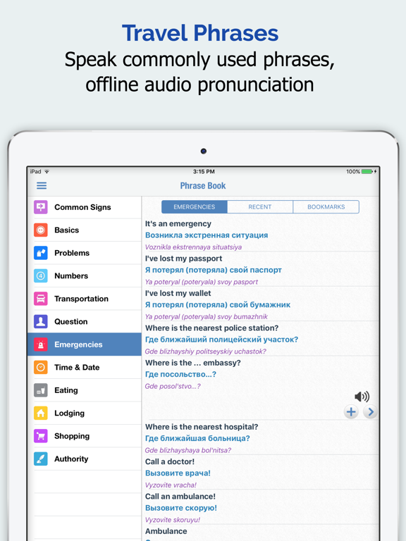 Russian Dictionary Elite iPad screenshot 4 - Book app