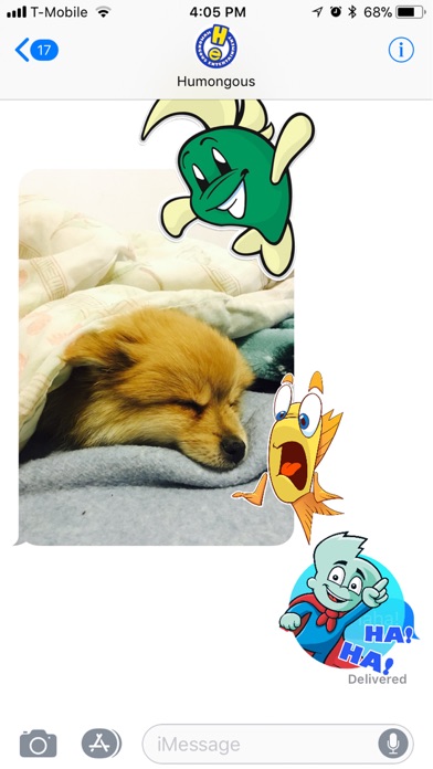 Humongous Stickers iPhone screenshot 5 - Stickers app