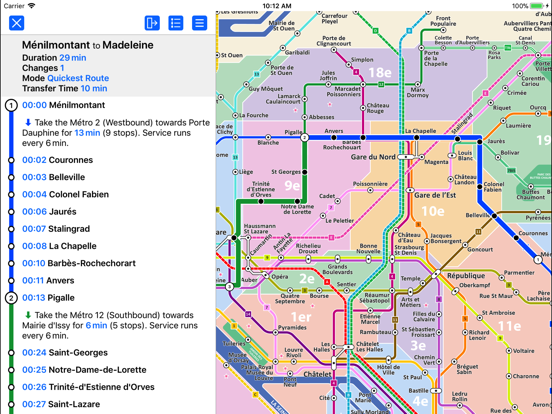 Screenshot #5 pour Paris Metro & Tram by Zuti