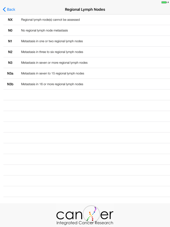 Screenshot #4 for Stomach Cancer TNM Staging Aid