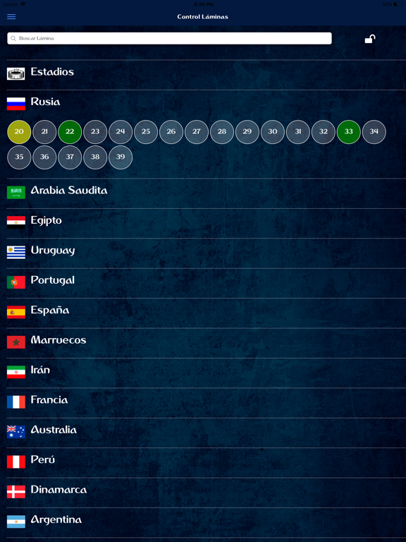 Láminas iPad screenshot 3 - Sports app