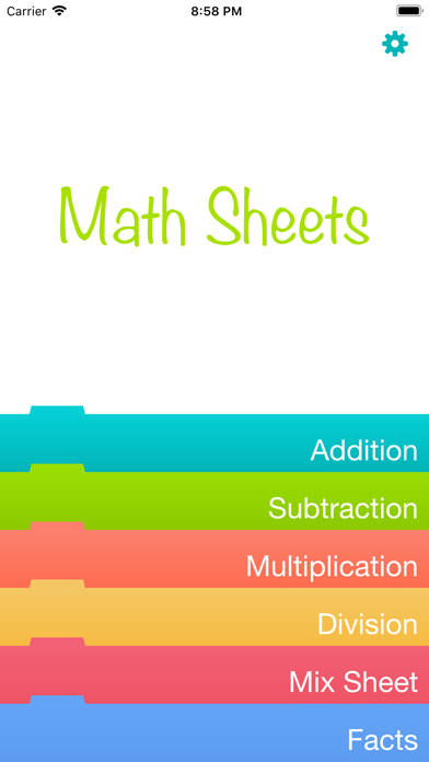 How to cancel & delete Math Practice Sheets from iphone & ipad 1