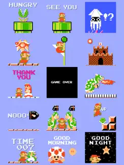 8-bit Super Mario Stickers iPad image 2