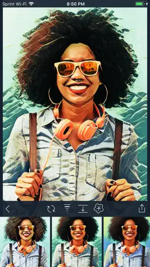 Capture d'écran de Visionist sur iPhone 5