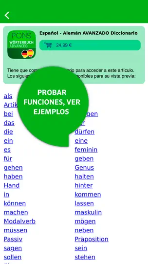 Captura de pantalla de Biblioteca De Diccionarios en iPhone 3