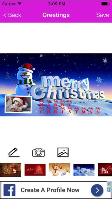 How to cancel & delete Christmas Greeting Cards Maker Booth For Wishes from iphone & ipad 3