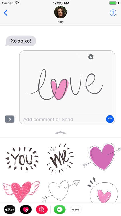 Valentines Day Doodle Elements