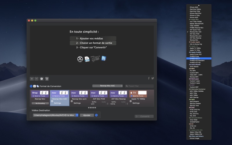 Screenshot #1 pour AVCHD to Mov Lite