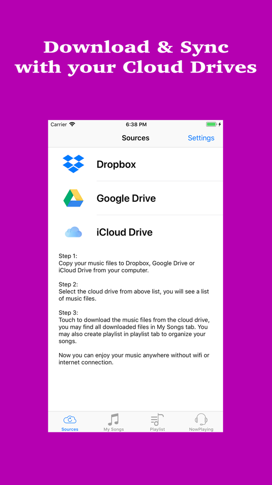 Music Drive:Cloud music player - 1.0 - (iOS)