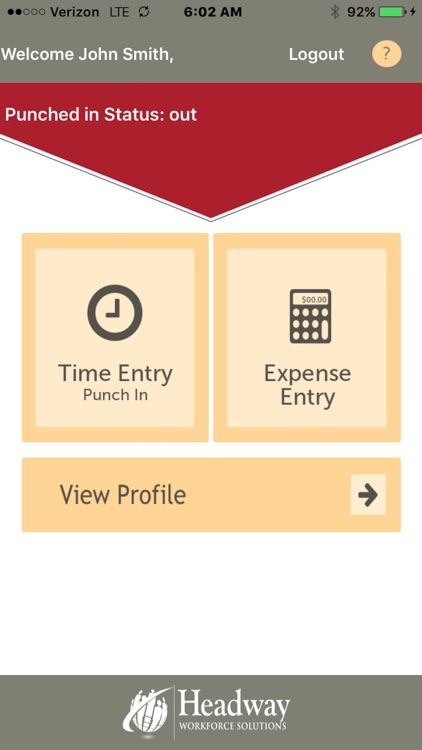 Headway Time Expense Entry